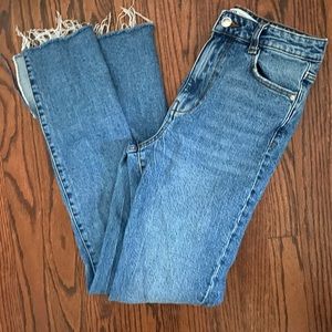 Zara Split Hem Jeans